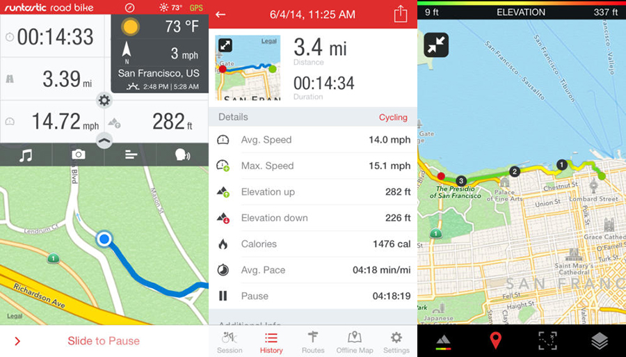runtastic road bike pro ios