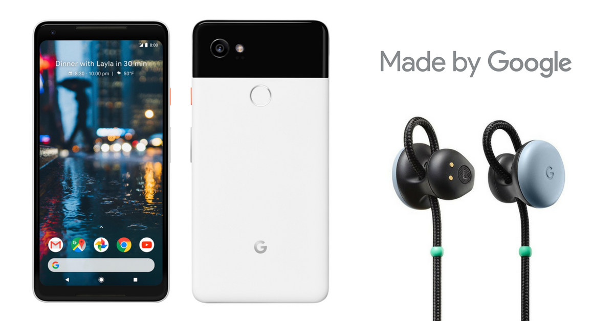 Google Pixel 2 with pixel buds