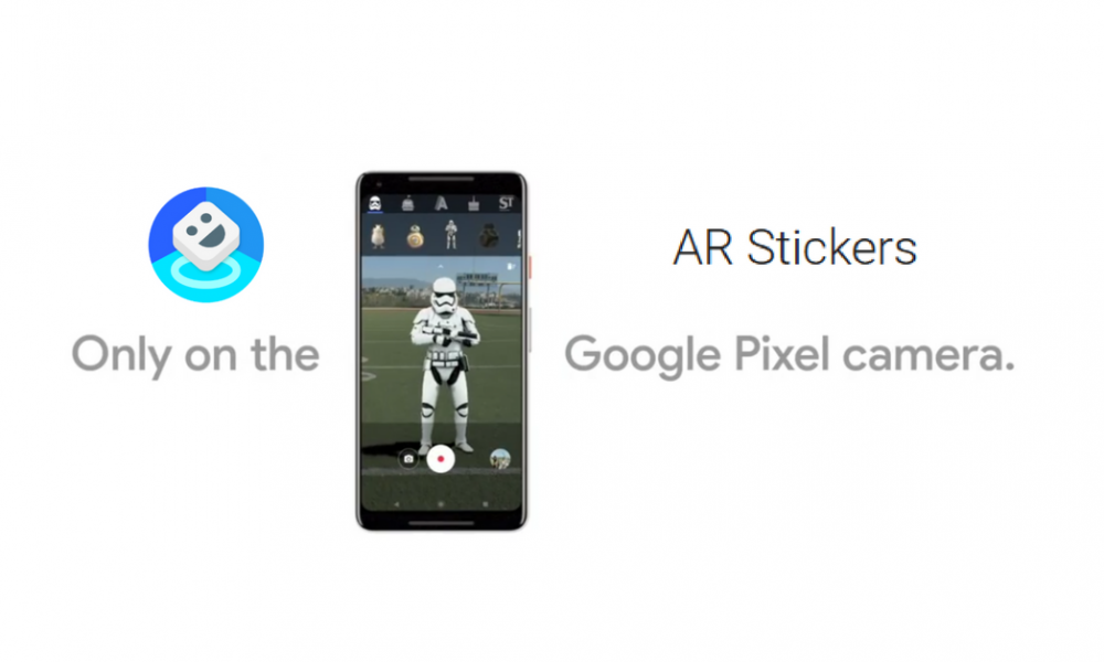 AR Stickers App Google Pixel 2