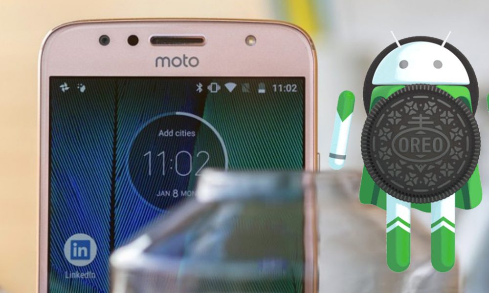 Moto G5s Plus Android 8.1 OREO Front Gold