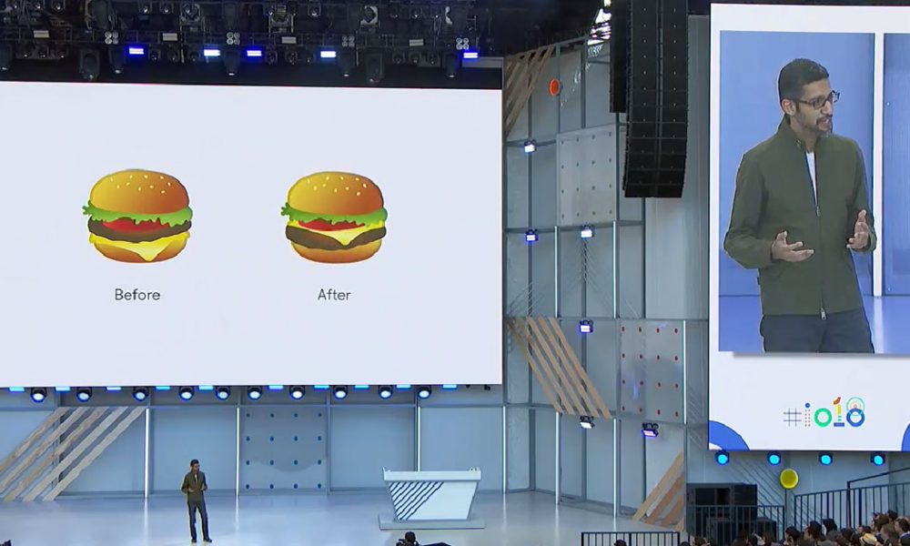 Emoji cheeseburger google io2018