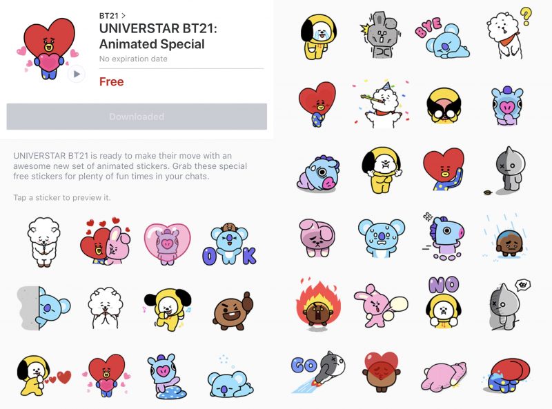 Line 7th Anniversay Stickers (8)