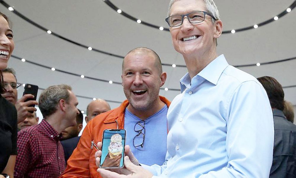 tim cook jony ive iphone x