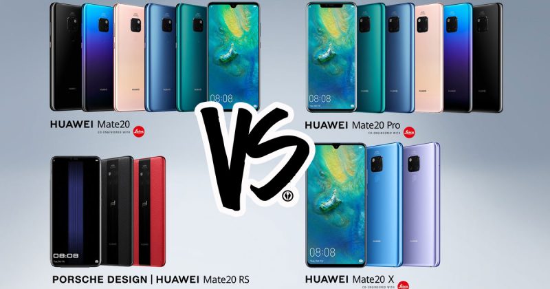 Huawei Mate 20 Series Compare