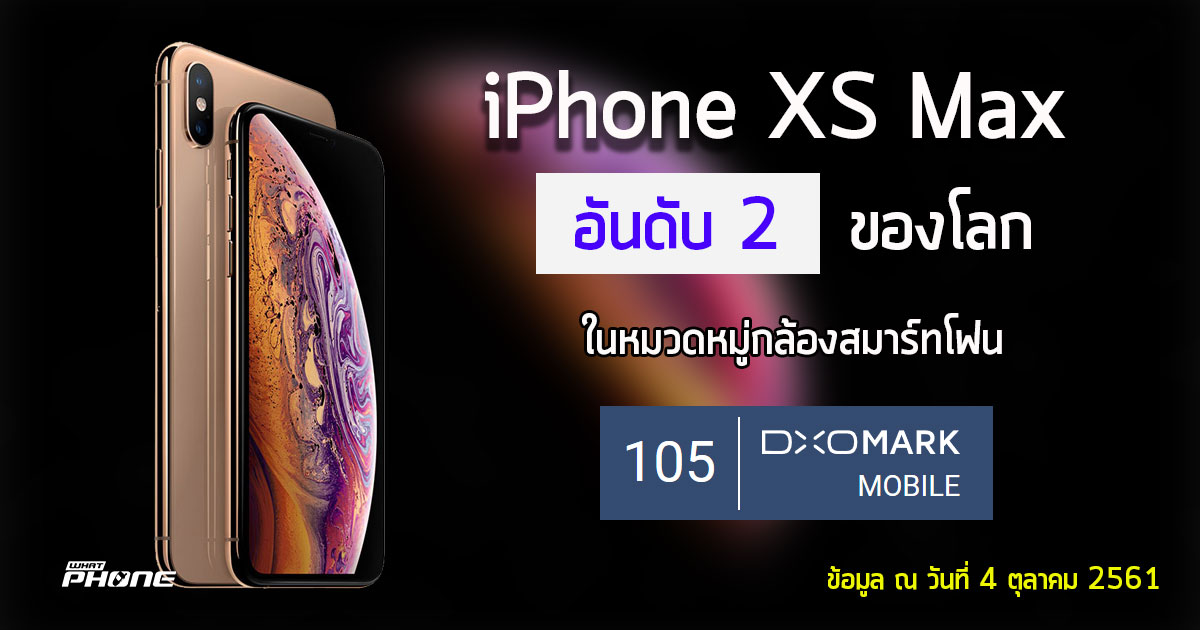 iPhone XS Max with DxOmark Head