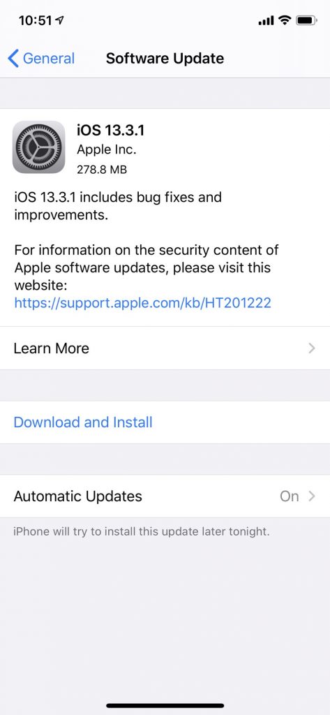 iOS 13.3.1 แก้ไขบั๊กและปรับปรุงประสิทธิภาพ เปิดให้ผู้ใช้ iPhone อัพเกรดแล้ว