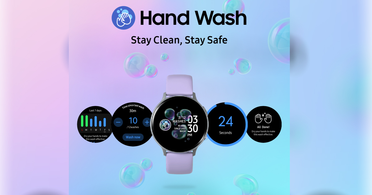 Samsung Galaxy Watch App Hand Wash