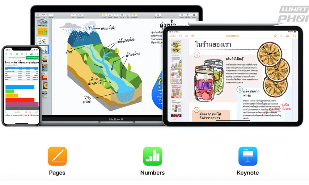 Apple ปล่อยอัพเดทล่าสุดสำหรับแอพเพื่อการทำงาน iWork