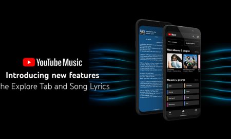 youtube musice gets new expolore tap and song lyrics