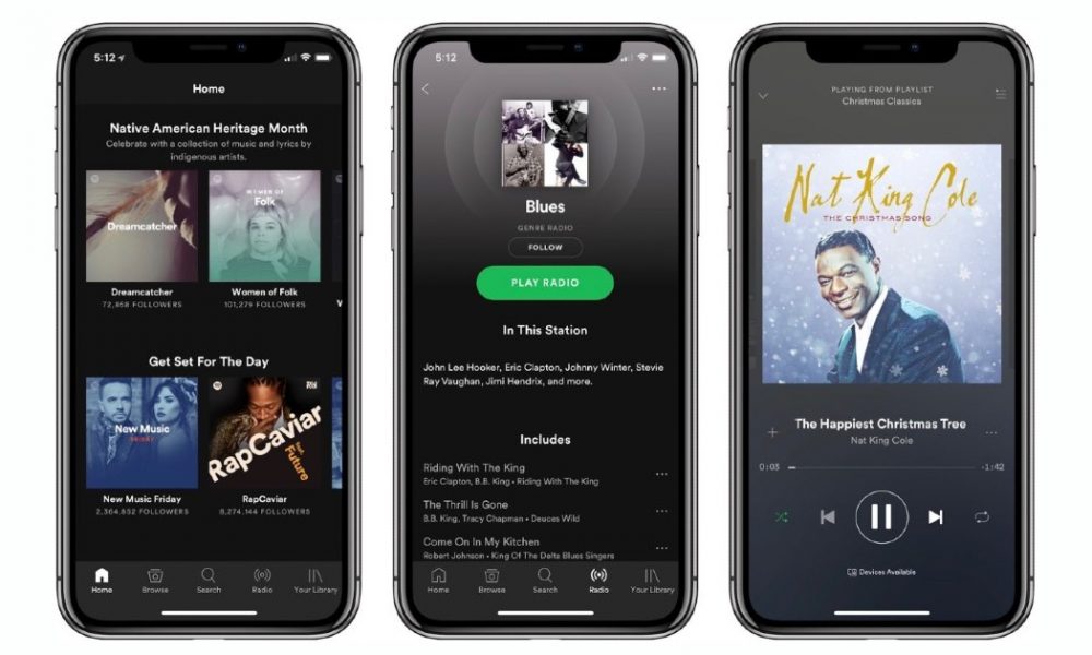 iOS Spotify Header