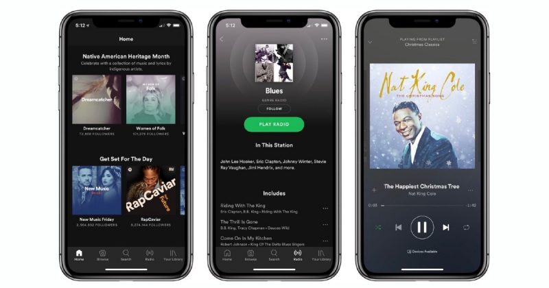 iOS Spotify Header