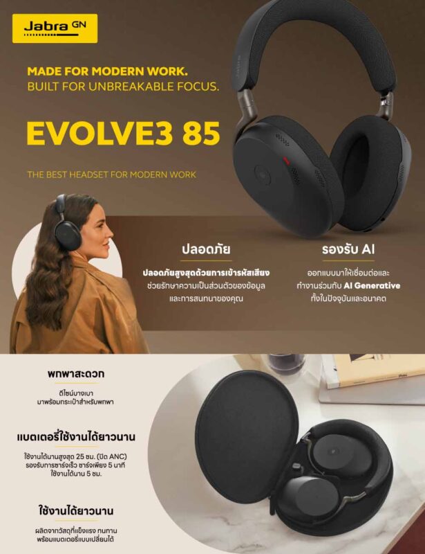 Jabra Evolve3 85